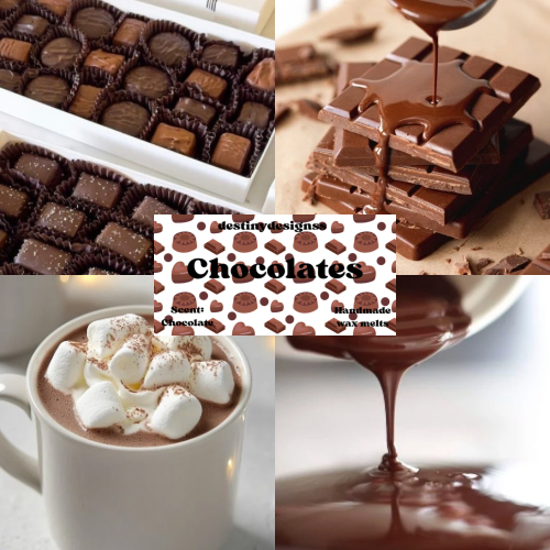 Hand-poured chocolates wax melt cup