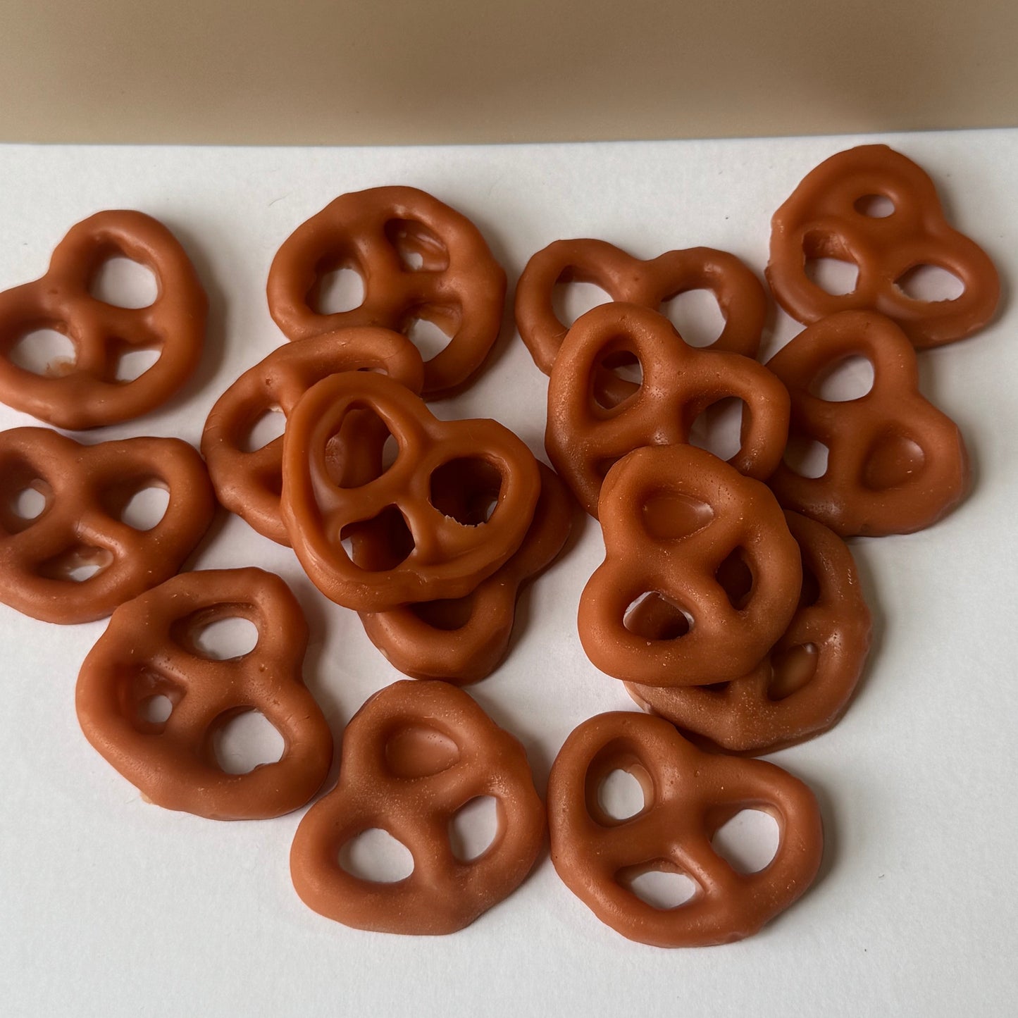 Hand-poured pretzel wax melt cup