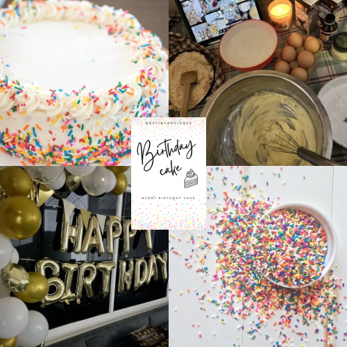 Birthday Cake Wax Melts – Hand-Poured 6-Cube Clamshell