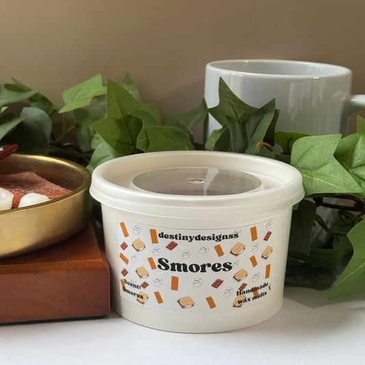 Smores wax melts cup-hand poured