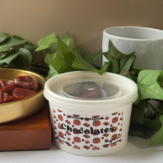 Hand-poured chocolates wax melt cup