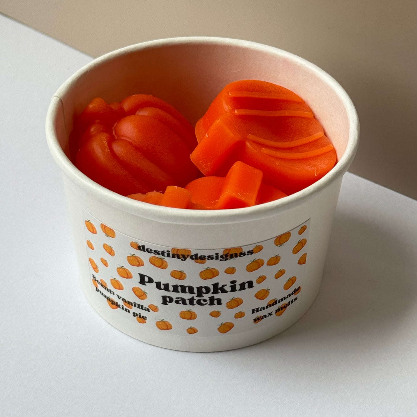 Hand-Poured Pumpkin Wax Melt cup